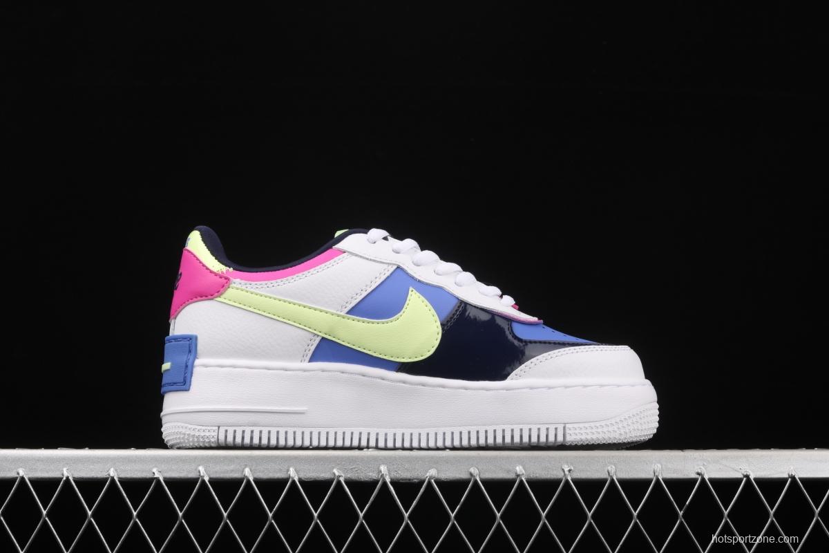 NIKE Air Force 1 ShAdidasow light weight heightened low-top board shoes CJ1641-100