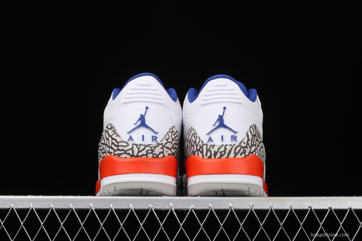 Air Jordan 3 Retro Knicks AJ3 Joe 3 Knicks color match 136064-148