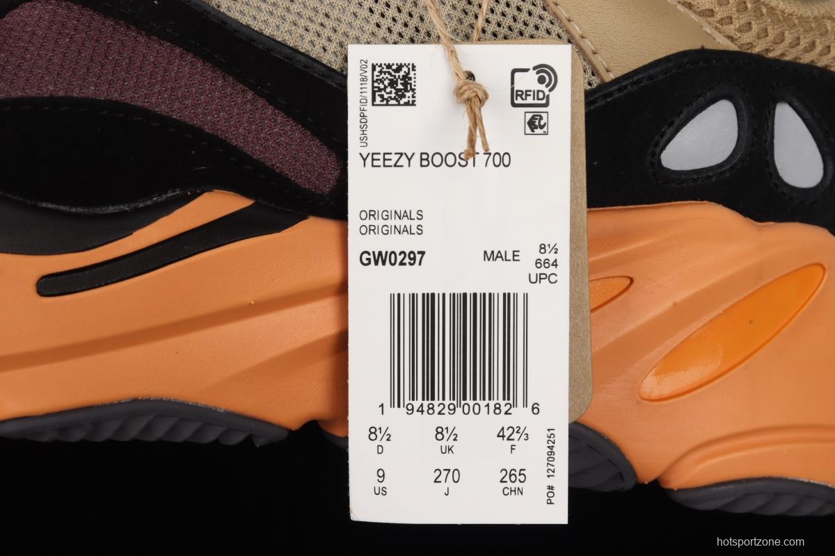 Adidas Yeezy Boost 700V2 Sun GW0297 coconut 700sun orange-yellow running shoes BASF popcorn