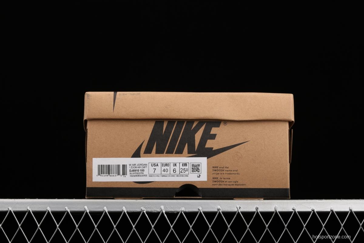 Air Jordan 1 Zoom Air CMFT candy color high top basketball shoes DJ6910-100
