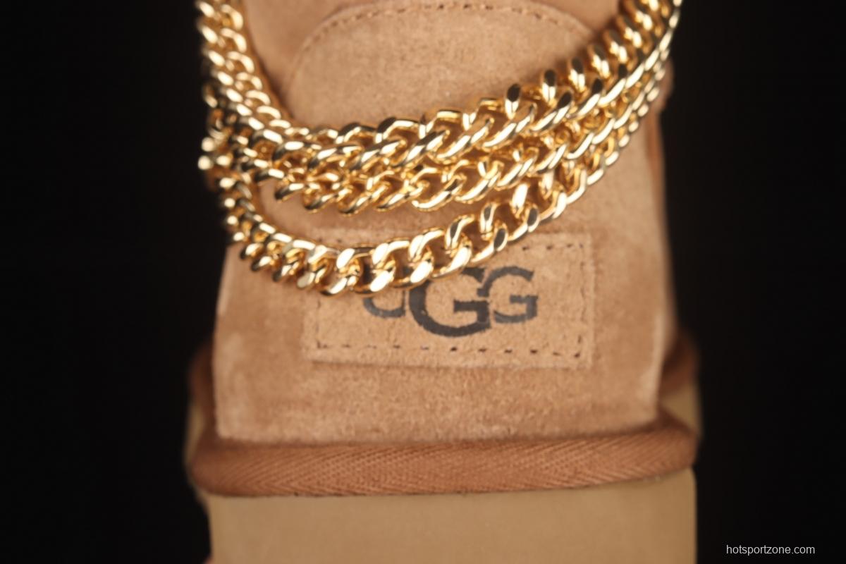 UGG Mini Bailey Button II outdoor snow boots in metal chain 1123668