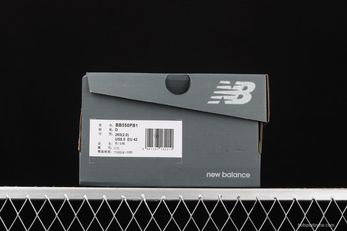 New Balance BB550 series new balanced leather neutral casual running shoes BB550PB1