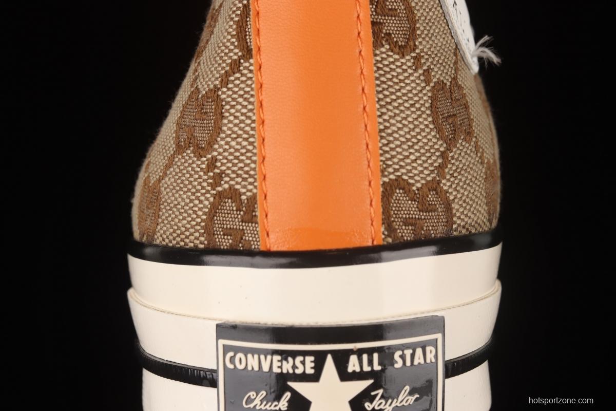 Remake Con Gucci x Converse Converse Trend High Top Casual Sneakers 169768C