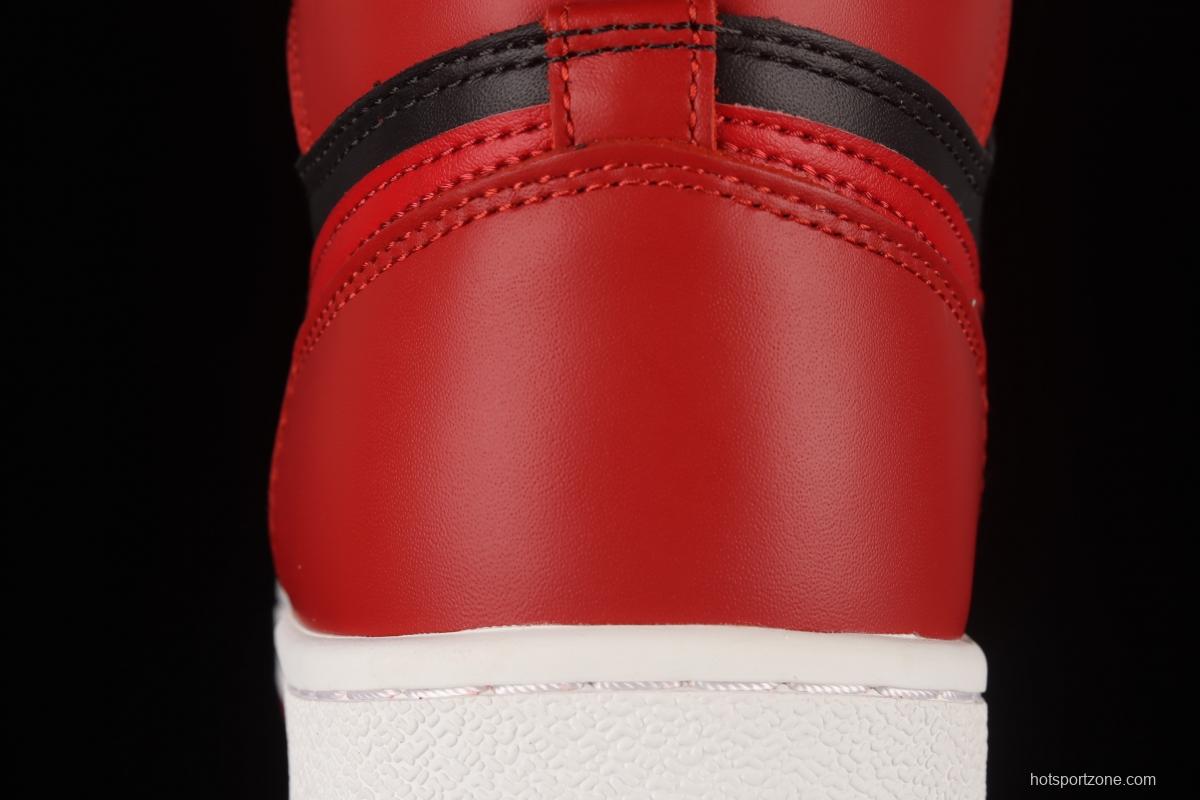 Air Jordan 1 Hi 85 reverses black and red forbids wearing high top basketball shoes BQ4422-600
