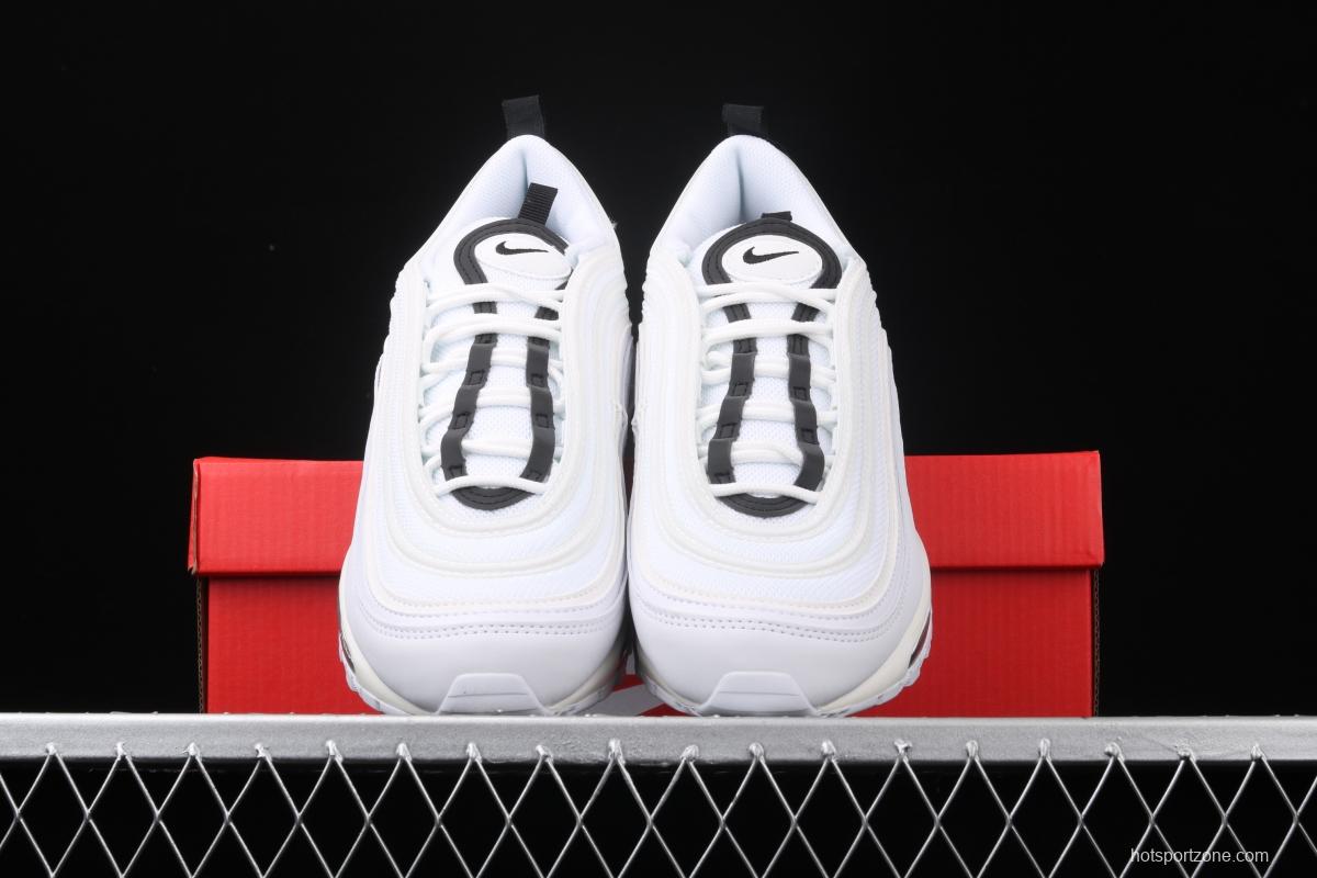 NIKE Air Max 97 Ultra'17 White Black White Rice Black 3M reflection retro leisure sports air cushion jogging shoes 921733-103