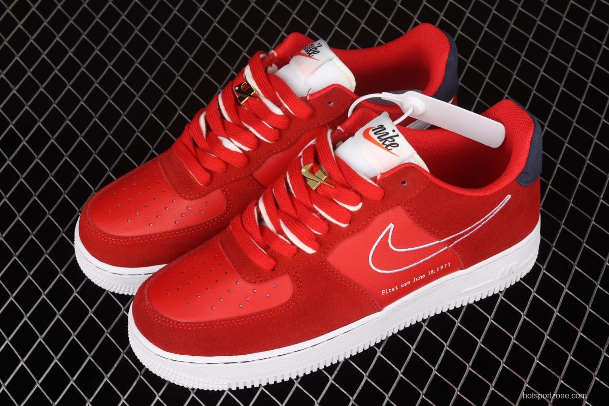 NIKE Air Force 11407 Low China Red embroidery Hook low-top casual board shoes DB3597-600