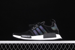 Adidas NMD_R1 F97579 pig leather black and white running shoes