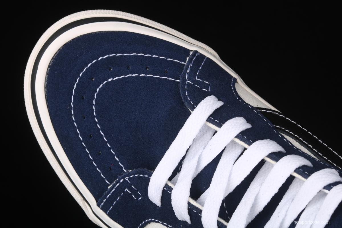 Vans Sk8-Hi Dx blue and white color high-top casual board shoes VN0A38GF4UJ