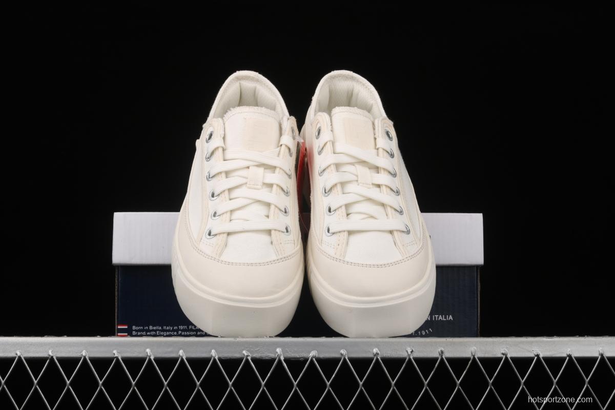 FILA 2021 new thick bottom biscuit small white shoes F12W124342FGA