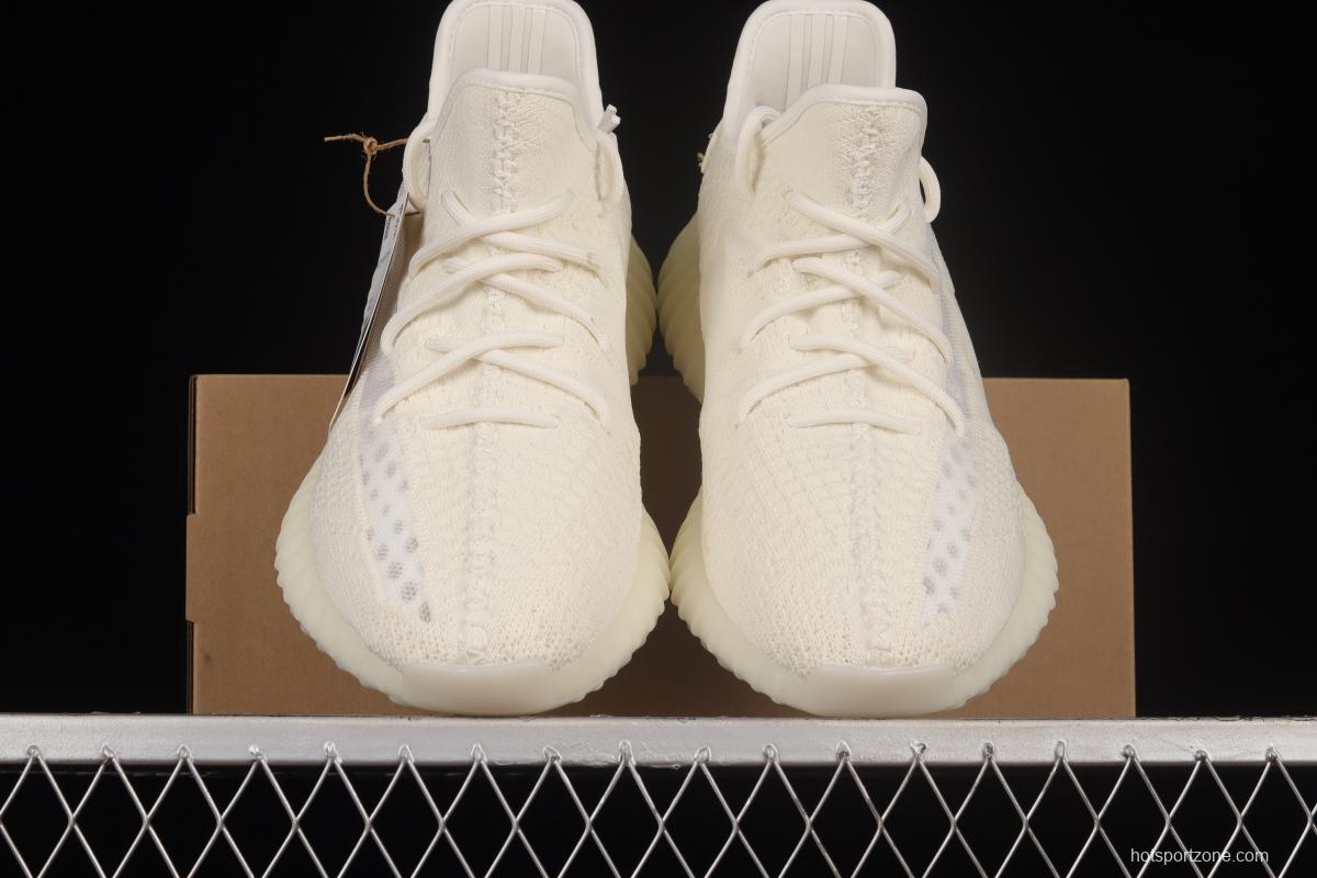 Adidas Yeezy 350 Boost V2 Pure Oat HQ6316 Pure White 2.0 Color Matching BASF Boost Original Bottom