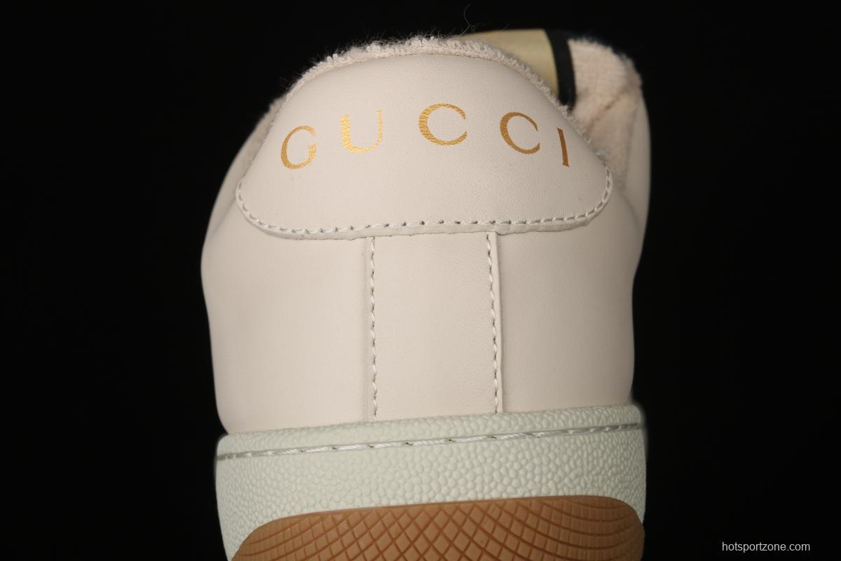 Gucci Distressed Screener Sneaker classic daddy shoes A37G09064