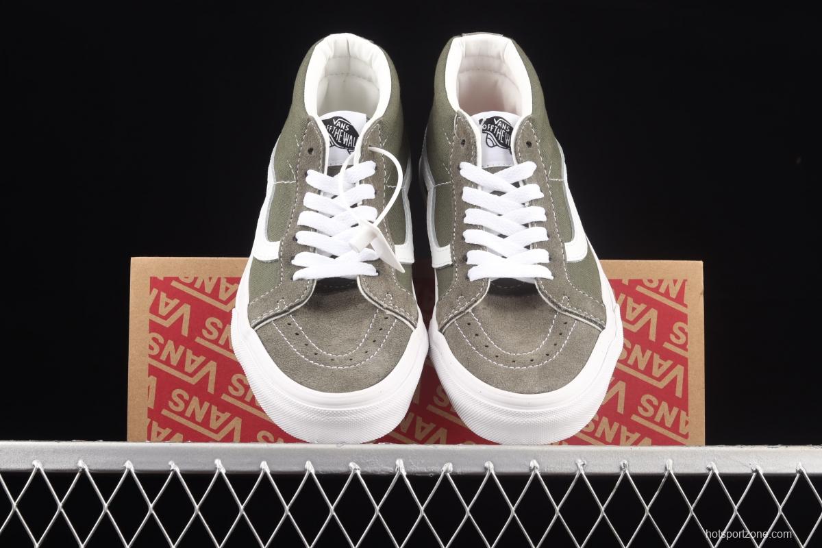 Vans SK8-Mid Reissue Vance squirrel green Zhongbang casual shoes VN0A391F2BM
