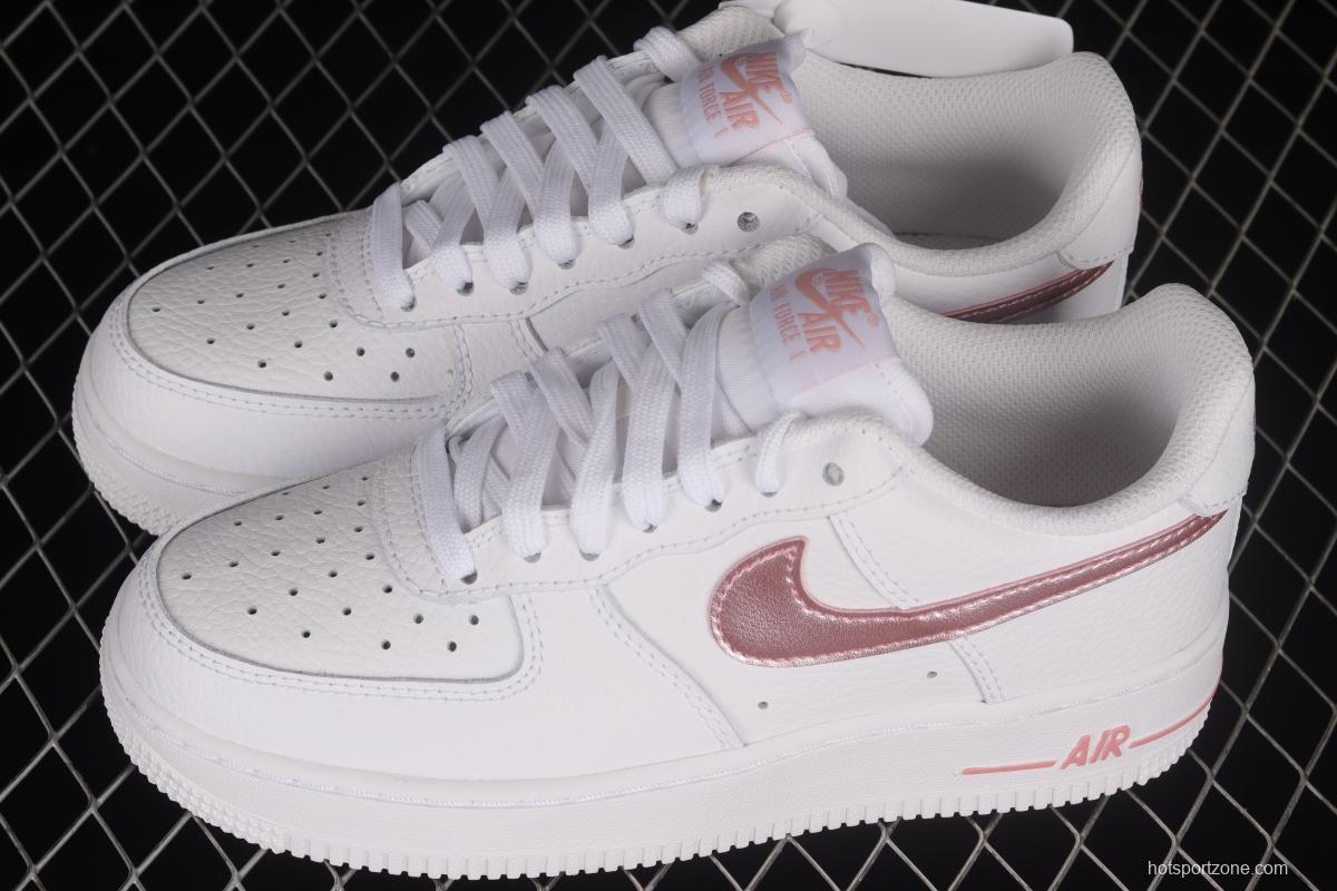 NIKE Air Force 1'07 Low White Rose Pink Low Casual Sneakers CT3839-104