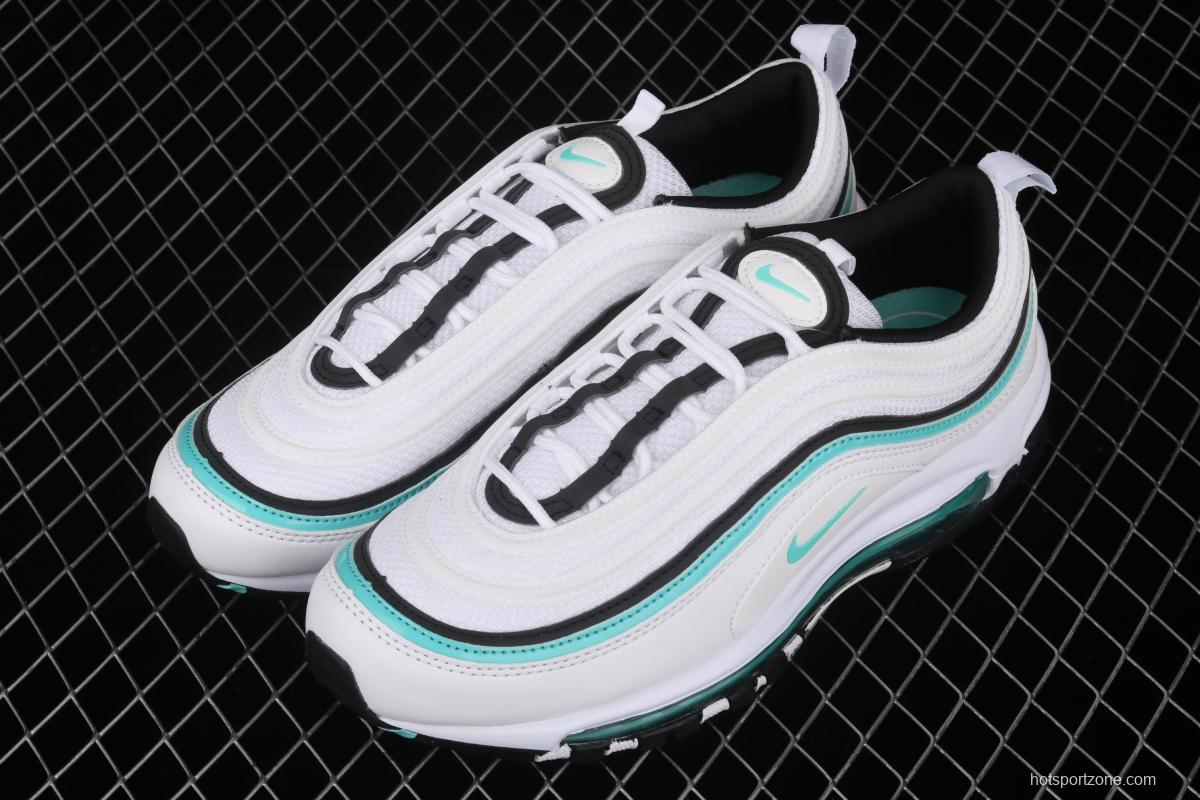 NIKE Air Max 97 White and green bullet air cushion running shoes CZ3574-130