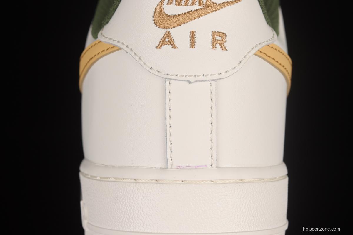 NIKE Air Force 1'07 Low Beige Yellow Hook Low Top Sports Casual Sneakers LS9042-108