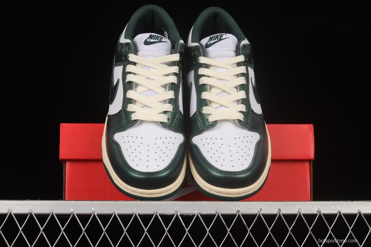 NIKE SB DUNK Low Vintage Green Navy Green Distressed SB Buckle Backboard Fashion Casual Sneakers DQ8580-100