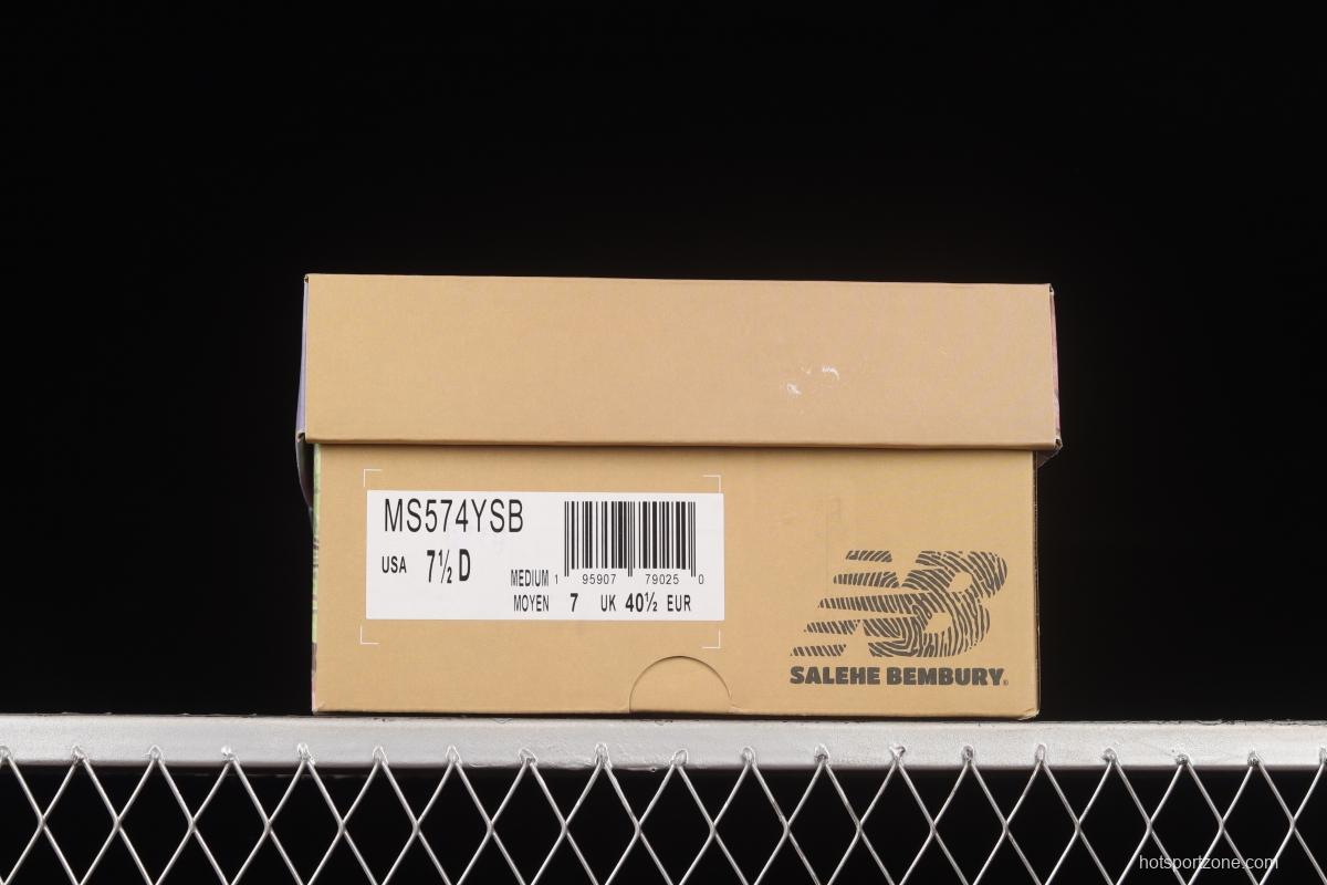 Salehe Bembury x New Balance 574 Yurt Versace Director Joint Retro Casual Running Shoes MS574YSB