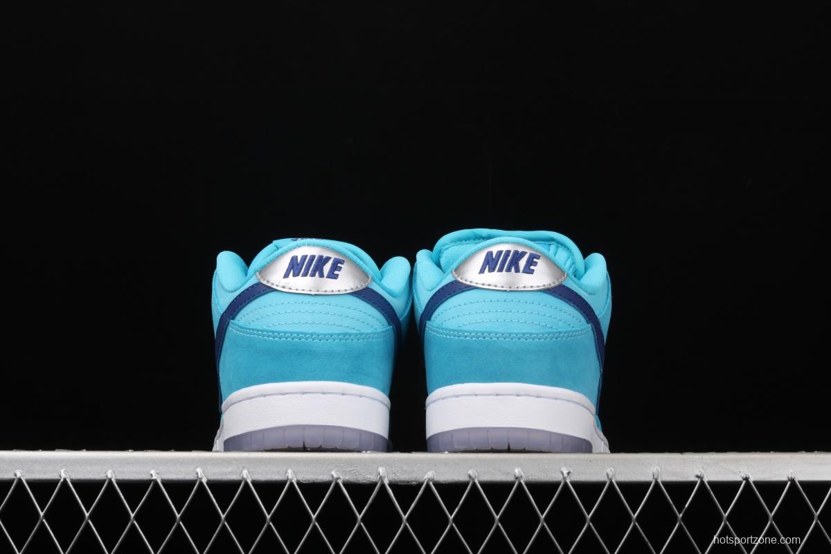 NIKE SB DUNK Low Pro sky blue fur-like fluorescent bottom low-top casual board shoes BQ6817-400