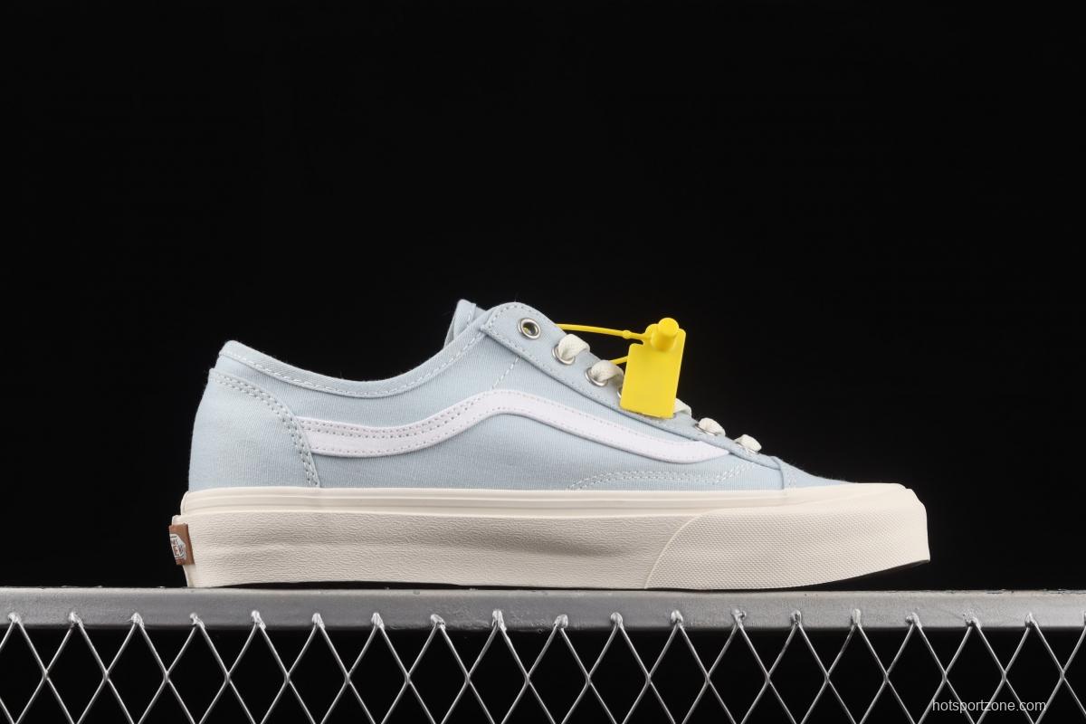 Vans Style 36 environmental protection series light blue low-top canvas casual shoes VN0A54F49FR