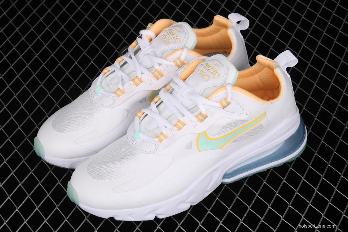 NIKE Air Max 270React new high frequency mesh hollowed-out half-palm air cushion running shoes DJ3027-100