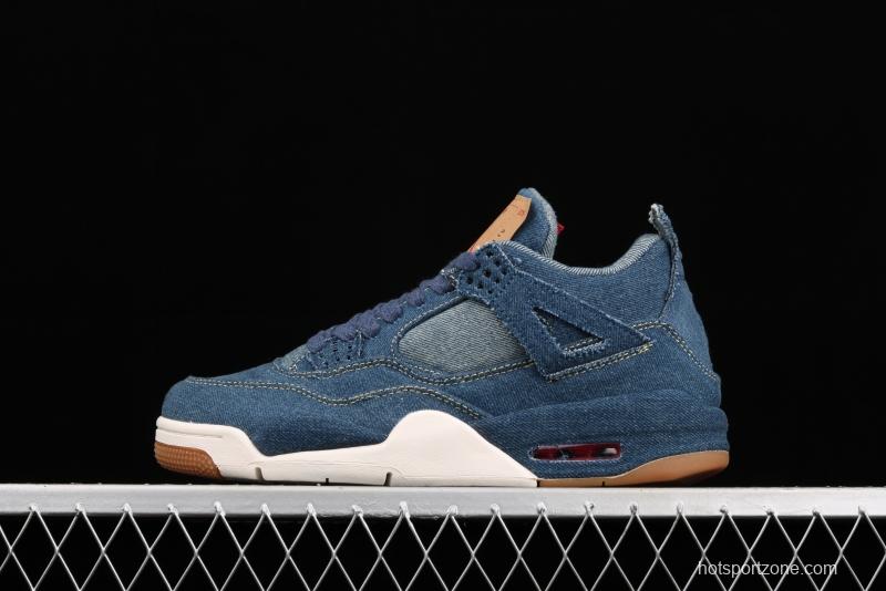 Levi's x Air Jordan 4 Denim Reeves co-signed cowboy blue AO2571-401