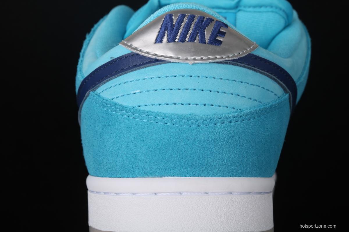 NIKE SB DUNK Low Pro sky blue wool-like low-top casual board shoes BQ6817-400