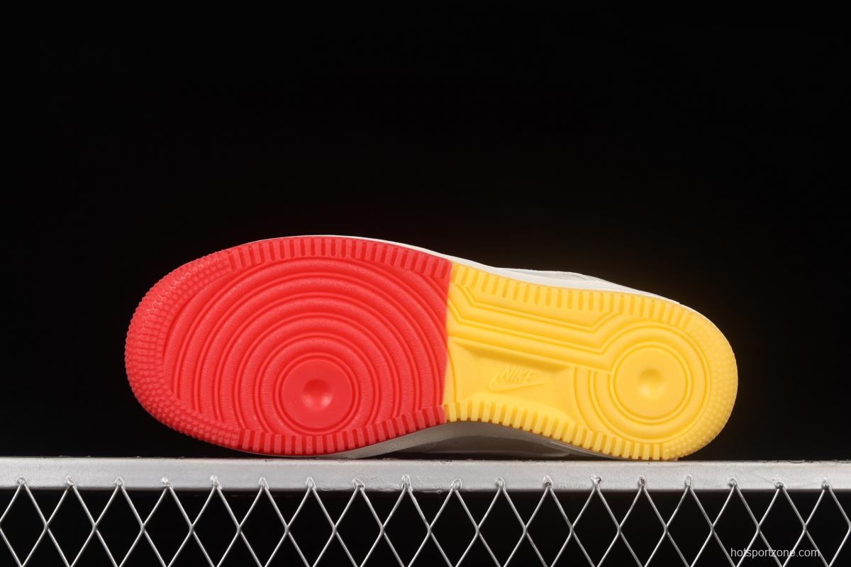 NIKE Air Force 1x 07 Low beige yellow Phoenix Suns city limited low-top casual board shoes HQ8863-996