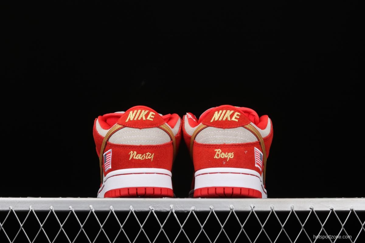 NIKE SB DUNK Low Nasty Boys American Flag Slam Dunk Series retro low-gang leisure sports skateboard 304292-610