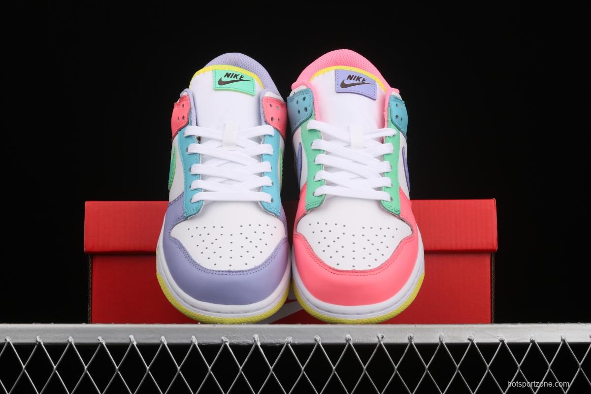 NIKE SB DUNK Low SE Candy egg / candy mandarin duck dunk series low side leisure sports skateboard shoes DD1872-100