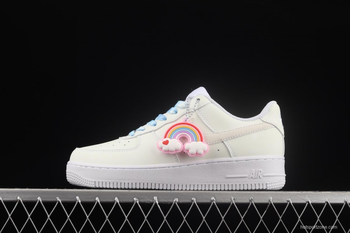 NIKE Air Force 11607 Lx Fine Day clear Sky Blue Ultraviolet Heat Inductive low-top Leisure Board shoes DA8301-111,