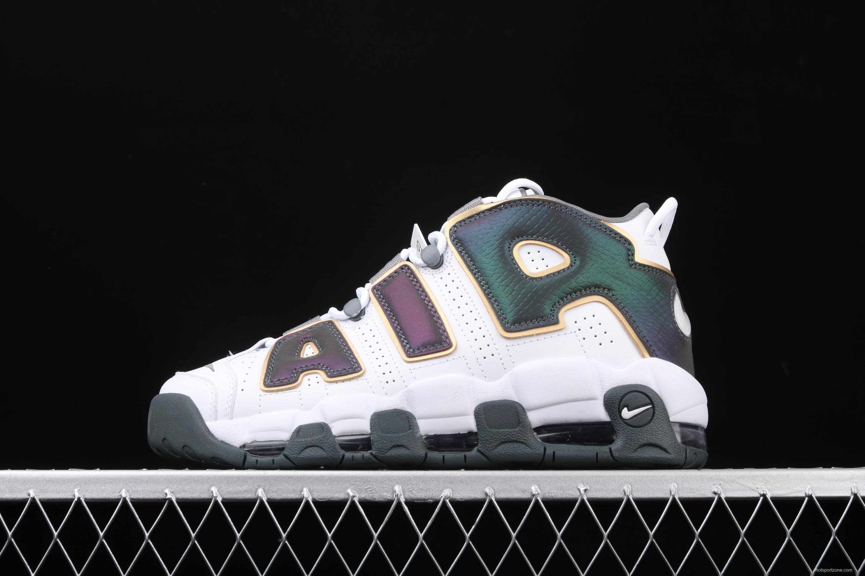 NIKE Air More Uptempo 96 QS Pippen Primary Series Classic High Street Leisure Sports Culture Basketball shoes CQ4583-100