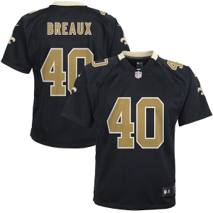 Youth Delvin Breaux Black Player Limited Team Jersey