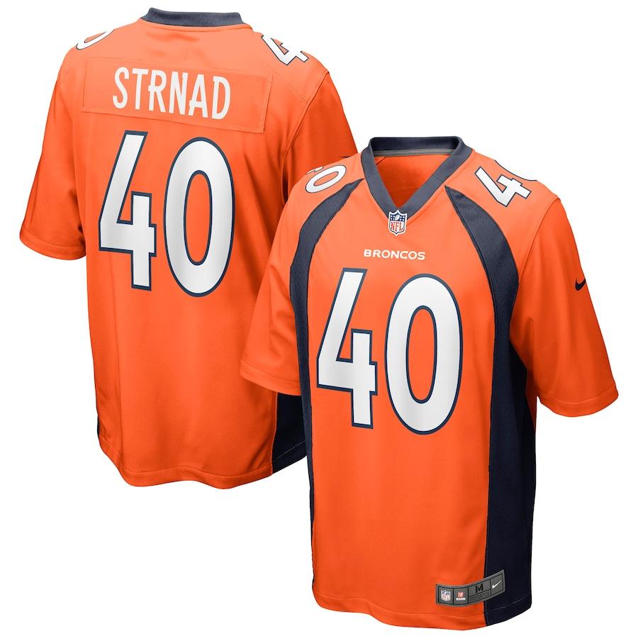 Men's Justin Strnad Orange Player Limited Team Jersey