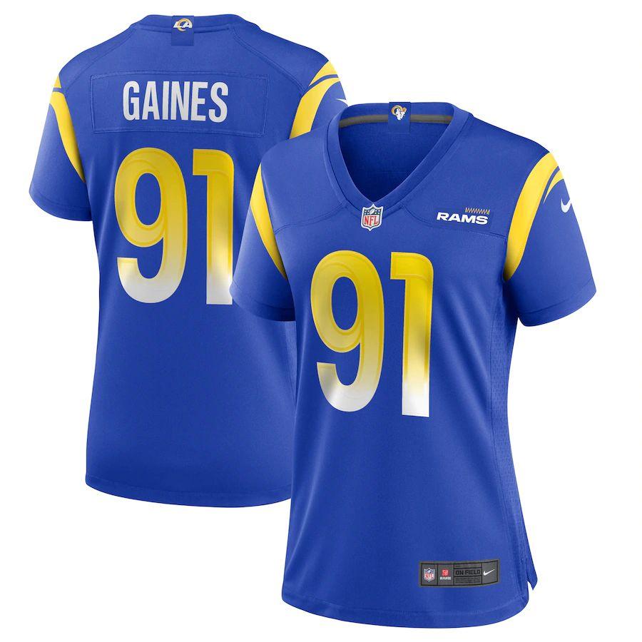 Women's Greg Gaines Royal Player Limited Team Jersey