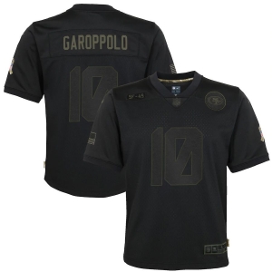 Youth Jimmy Garoppolo Black 2020 Salute to Service Player Limited Team Jersey