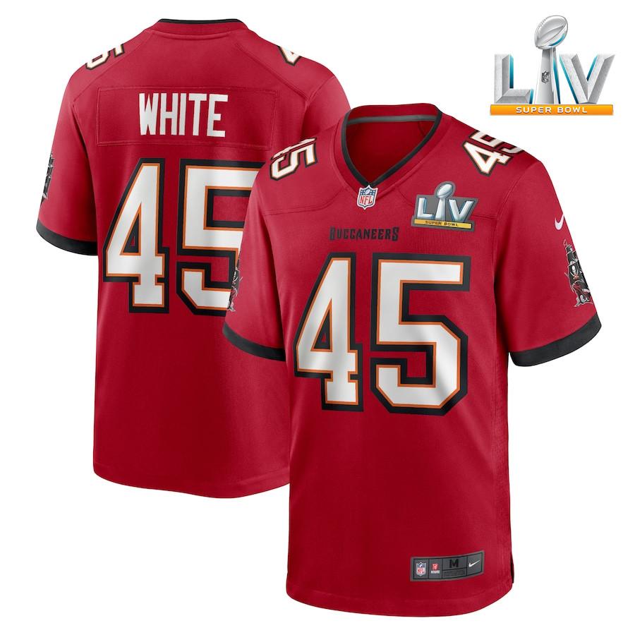 Men's Devin White Red Super Bowl LV Player Limited Team Jersey