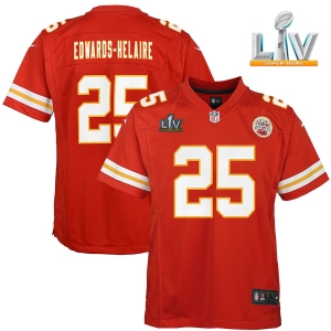 Youth Clyde Edwards-Helaire Red Super Bowl LV Bound Player Limited Team Jersey