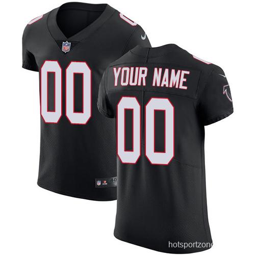 Men's Black Alternate Customized Elite Team Jersey