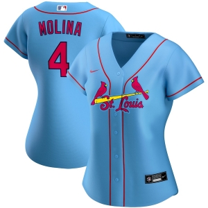 Women's Yadier Molina Light Blue Alternate 2020 Player Team Jersey