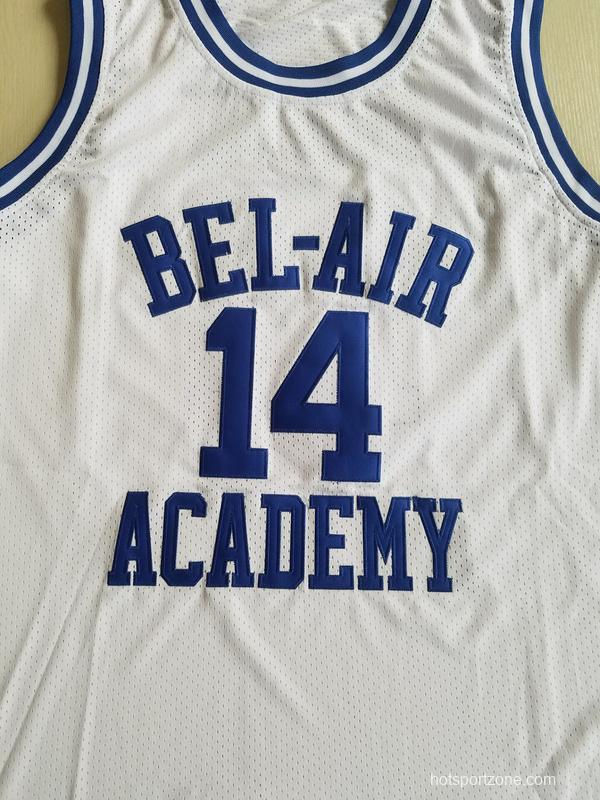The Fresh Prince of Bel-Air Will Smith Bel-Air Academy White Basketball Jersey