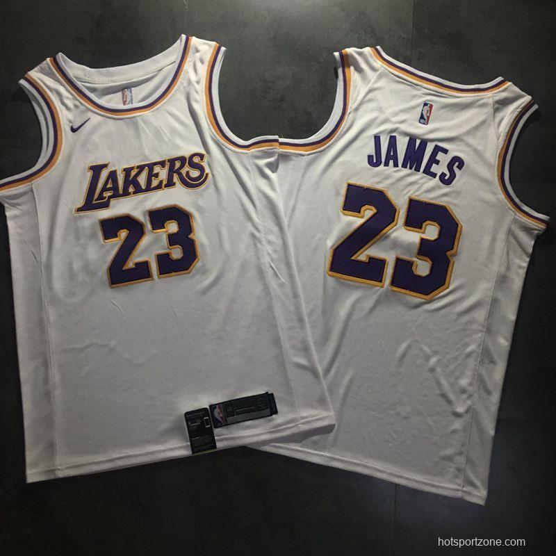 Men's LeBron James White Retro Classic Team Jersey