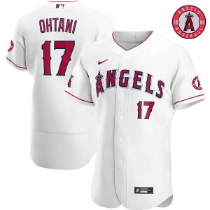Men's Shohei Ohtani White Home 2020 Authentic Player Team Jersey