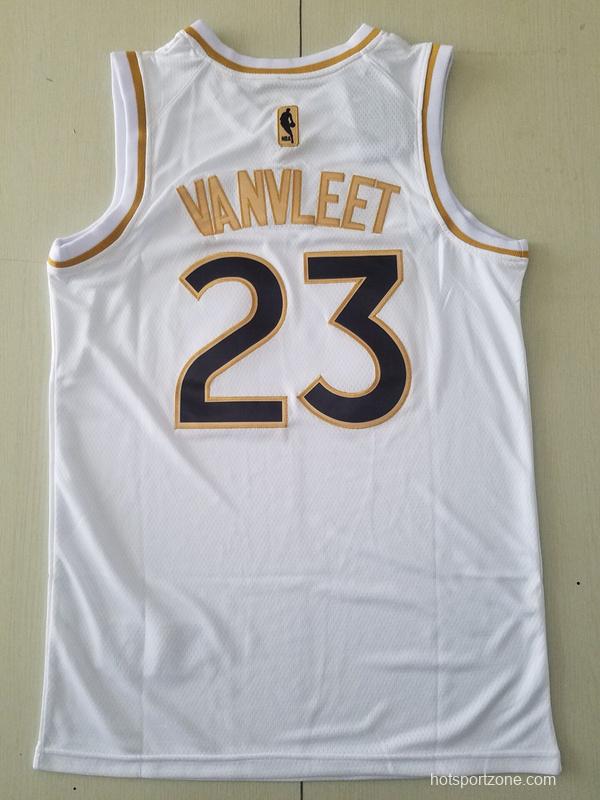 Fred VanVleet 23 White Golden Edition Jersey