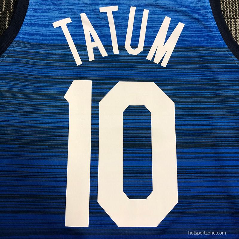 Thai Version Men's Jayson Tatum Navy USA Basketball Player Jersey