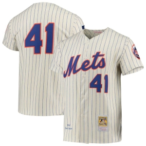 Men's Tom Seaver Cooperstown Collection Throwback Jersey - Cream