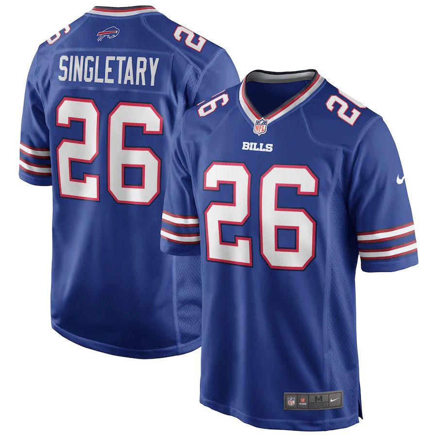 Men's Devin Singletary Royal Player Limited Team Jersey
