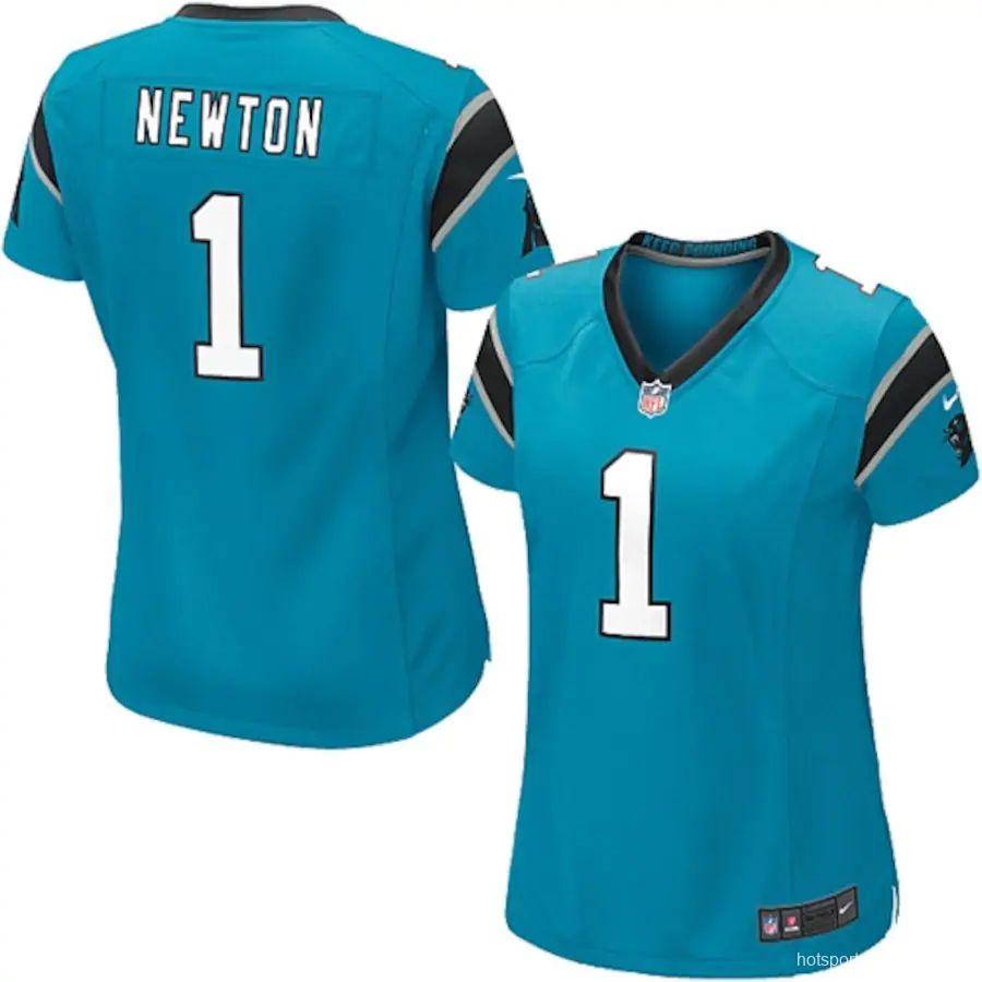 Women's Cam Newton Panther Blue Player Limited Team Jersey