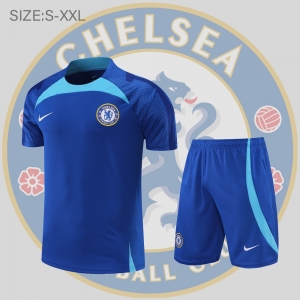 22/23 Chelsea Training Short Sleeve Kit Blue