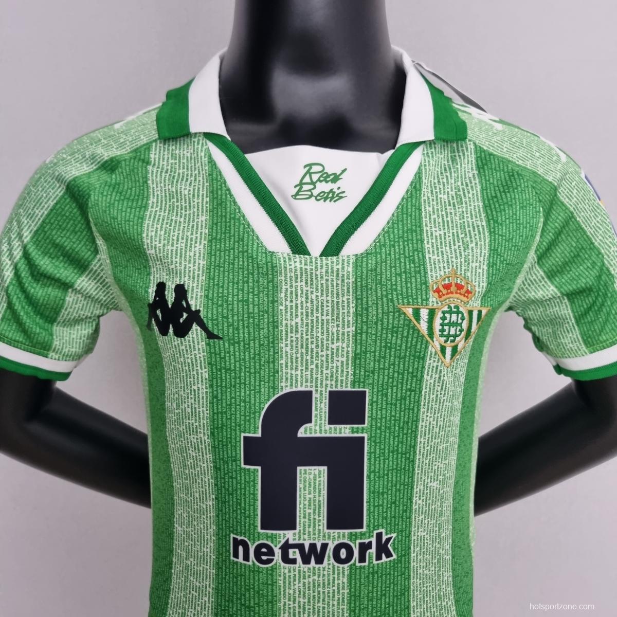 22/23 Real Betis Special Edition kids Soccer Jersey