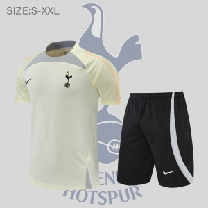 22/23 Tottenham Hotspur Training Jersey Short Sleeve Kit Beige